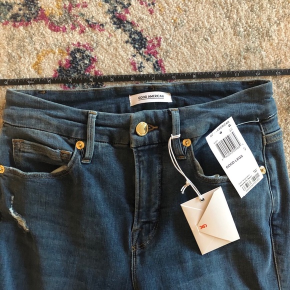 NWT Good American Good Legs High Rise Skinny Jeans Size 0 $171 - Picture 8 of 15